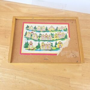 ​Vintage VERO Nr. 60 Wooden Architectural Building Blocks - Germany GDR 1970s